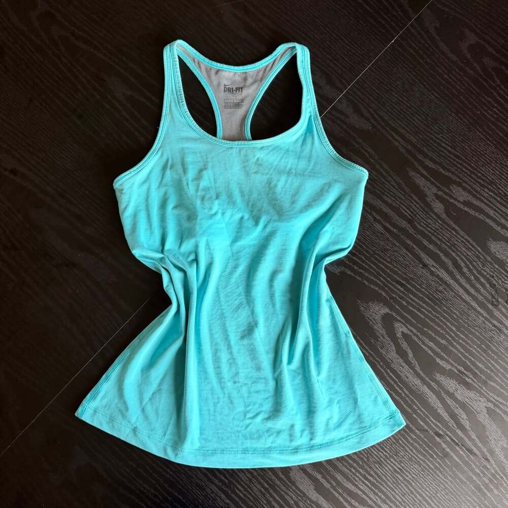 Nike Dri-Fit Racerback Workout Tank Top Blue